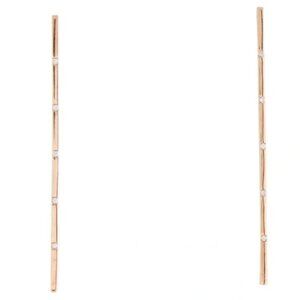 18K Diamond Bar Drop Earrings